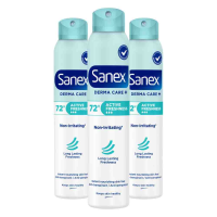 3X Sanex Deodorant Spray Dermo Active Freshness 72H 200 ml