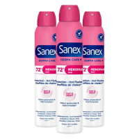 3X Sanex Deodorant Spray Dermo Menopause 200 ml