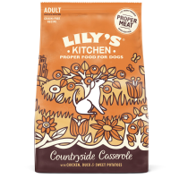 4X Lily's Kitchen Hondenvoer Droog Countryside Casserole Kip & Eend 1 kg