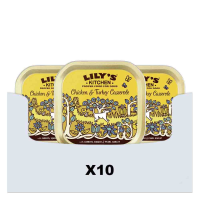 10X Lily's Kitchen Hondenvoer Nat Casserole Kip & Kalkoen 150 gr
