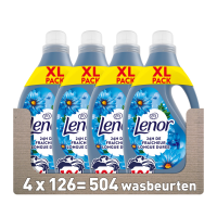 4X Lenor Wasverzachter Zeebries 126 Wasbeurten 2650 ml