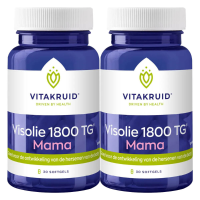 2X Vitakruid Visolie 1800 TG Mama 30 sofgels