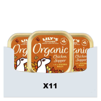11X Lily's Kitchen Hondenvoer Nat Organic Supper Kip 150 gr