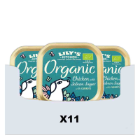 11X Lily's Kitchen Hondenvoer Nat Organic Supper Kip & Zalm 150 gr