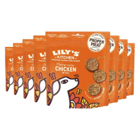 8X Lily's Kitchen Hondensnack Bites Kip 70 gr