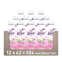 12X Lenor Wasverzachter Jasmijnbloem 42 Wasbeurten 882 ml