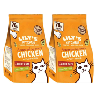 2X Lily's Kitchen Kattenvoer Droog Adult Kip & Groenten 2 kg