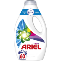4X Ariel Wasmiddel Color Touch Of Lenor 60 wasbeurten 3 liter