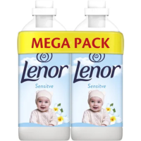 2+4 Gratis: Lenor Wasverzachter Sensitive 2x49 wasbeurten 2x1.23 Liter