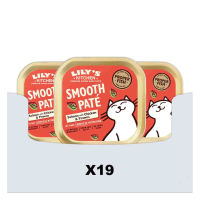 19X Lily's Kitchen Kattenvoer Nat Smooth Paté Zalm & Kip 85 gr