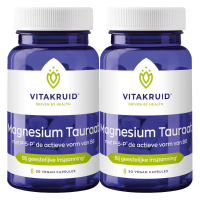 2X Vitakruid Magnesium Tauraat met P 5 P 30 vegancapsules