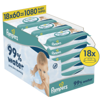 Pampers Billendoekjes 99% Water 18x60 = 1080 stuks