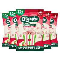 5X Organix Puffcorn Aardbei & Appel BIO 4x10 gr