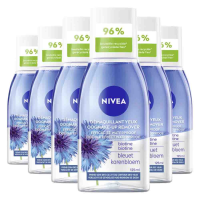 6X NIVEA Oogmake Up Remover Double Effect Waterproof 125 ml