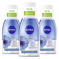 3X NIVEA Oogmake Up Remover Double Effect Waterproof 125 ml