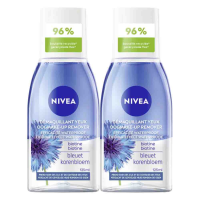 2X NIVEA Oogmake Up Remover Double Effect Waterproof 125 ml