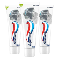 3X Aquafresh Tandpasta Tandsteen Controle 75 ml