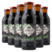Schulp Puur Krachtsap Biologisch Zwarte Bes 6 x 750 ml