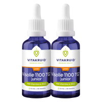 2X Vitakruid Visolie 1100TG Junior 54 ml