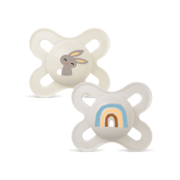 MAM Original Start Silikon Fopspeen 0 2 mnd Beige 2 stuks