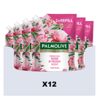 12X Palmolive Handzeep Navulling Doypack Sensorial Escape Moroccan Rose Peony 500 ml