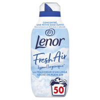 2+2 Gratis: Lenor Wasverzachter Fresh Air Gevoelige huid 50 Wasbeurten 700 ml