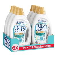 6X Witte Reus Wasmiddel Frisse Reus Gel Lotus 19 Wasbeurten 855 ml