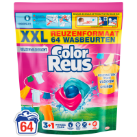 Witte Reus Wasmiddelcapsules 3+1 Power Caps Kleur 64 beurten