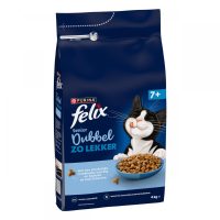 Felix Kattenvoer Droog Dubbel Zo Lekker Senior Kip & Kalkoen 4 kg