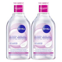 2X NIVEA Caring Micellair Water Droge Huid 400 ml