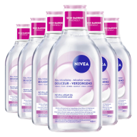 6X NIVEA Caring Micellair Water Droge Huid 400 ml