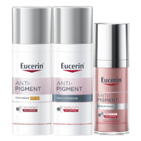Eucerin Anti Pigment Dagcrème SPF30 + Nachtcrème + Serum Duo Pakket