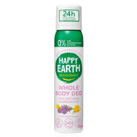 6X Happy Earth 100% Natuurlijke Body Deo Spray Lavender Ylang 100 ml