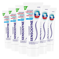 6X Sensodyne Tandpasta Gevoeligheid Tandvlees & Glazuur 75 ml
