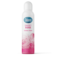 1+1 Gratis: Odorex Showerfoam Sweet Rose 200 ml