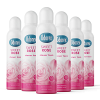 6X Odorex Showerfoam Sweet Rose 200 ml