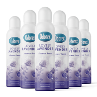 6X Odorex Showerfoam Lavendel 200 ml
