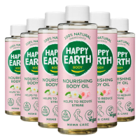 6X Happy Earth 100% Natuurlijke Mama Care Verzorgende Lichaamsolie 150 ml