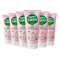 6X Happy Earth 100% Natuurlijke Mama Care Douchegel 200 ml