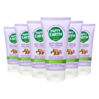 6X Happy Earth 100% Natuurlijke Anti Age Dagcrème 50 ml