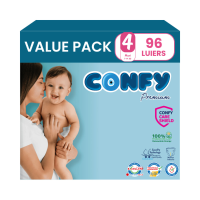 3X Confy Premium Luiers Maat 4 Maxi 7 14kg 32 stuks