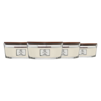 4X WoodWick Geurkaars Ellipse Linen 454 gr