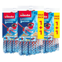 3X Vileda Super Mocio 3 Action Navulling 2 stuks