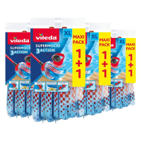 4X Vileda Super Mocio 3 Action Navulling 2 stuks