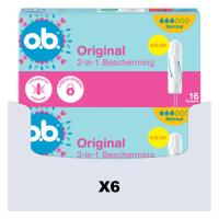 6X o.B. Original Dynamic Fit Normal Tampons 16 stuks