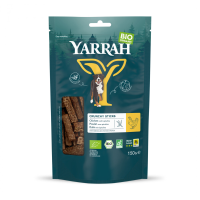 8X Yarrah Hond Bio Oven Dried Chicken Crunchy Sticks 150 gr