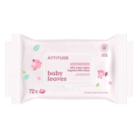 3X Attitude Baby Leaves 99% Waterwipes 72 stuks