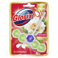 2+5 Gratis: Glorix Toiletblok Aroma & Fresh White Rose