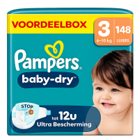 2X Pampers Baby Dry Luiers Maat 3 (6 10 kg) 74 stuks
