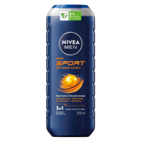 2+2 Gratis: NIVEA Men Shampoo & Shower gel 3in1 For Men Sport 500 ml